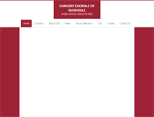 Tablet Screenshot of concertchoraleofnashville.org
